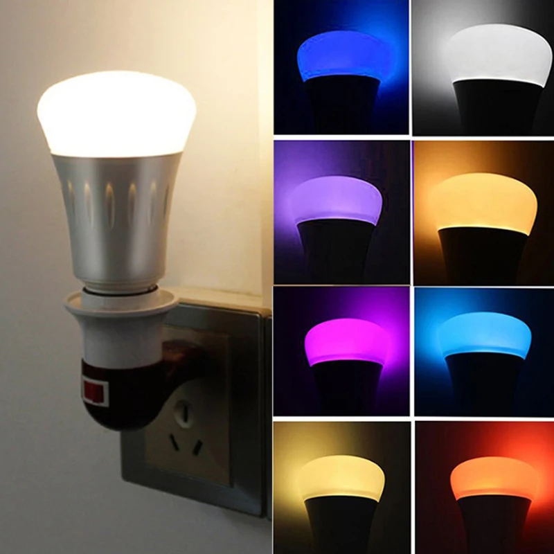 Умная WiFi лампочка 7 Вт RGB Волшебная лампа для пробуждения совместима с Alexa и Google home