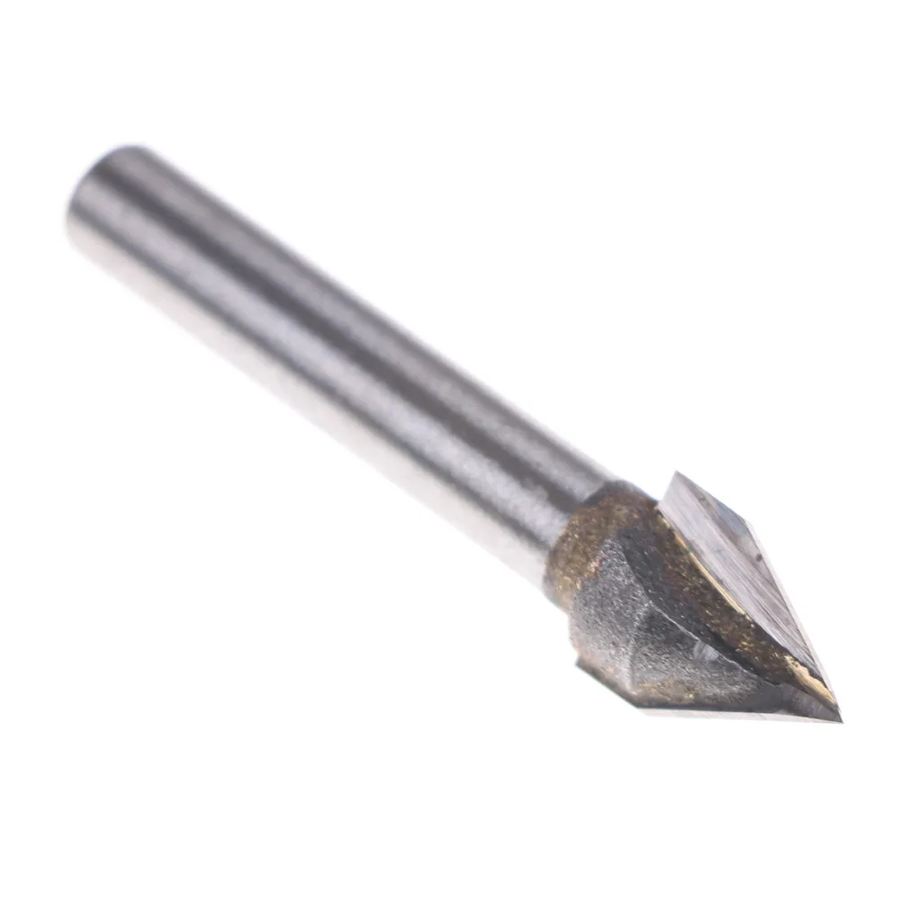 6x10 мм Вольфрамовая сталь 60 градусов V Groove Bit CNC маршрутизатор 1/4 дюйма хвостовик
