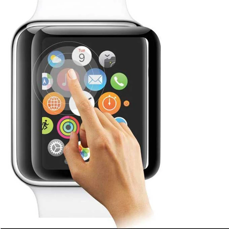 3D полное покрытие 9H защитная пленка из закаленного стекла для iwatch Apple Watch band Series 1 2 3 38 мм 42 мм Защитная пленка для экрана