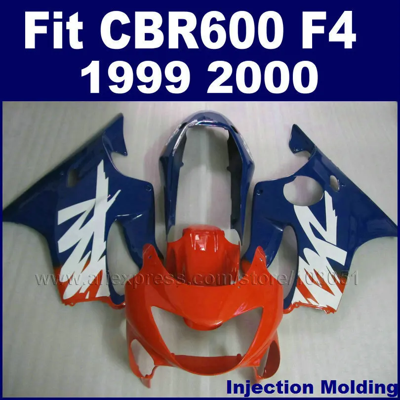 Комплект обтекателей из АБС пластика для мотоцикла HONDA CBR600 F4 1999 2000 CBR600F CBR 99 00 600