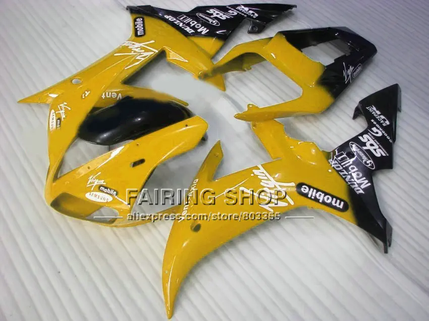 Желтые детали корпуса мобильного телефона для YAMAHA YZF R1 2002 2003 + Индивидуальные
