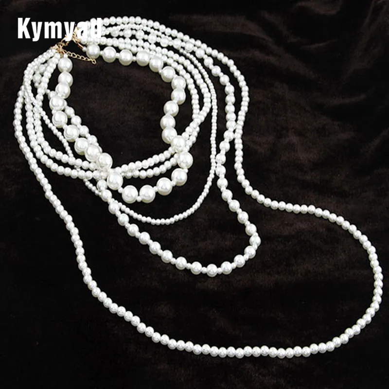 Ожерелье и браслет Kymyad из искусственного жемчуга | Украшения аксессуары
