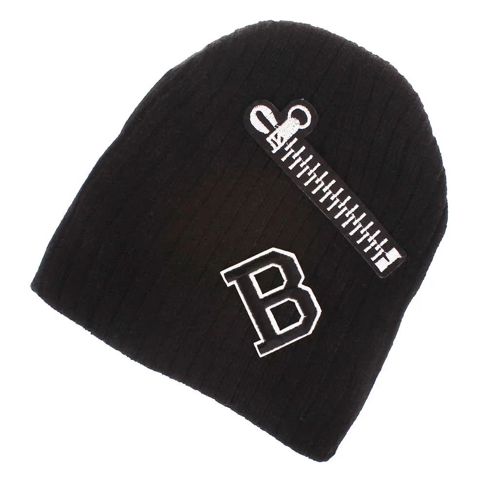 XDOMI Kids Winter Hats Soft Warmer Knitted Beanies Boys Girls Casual Ear Cap For ChildrenZipper Letter Crochet Caps | Аксессуары для