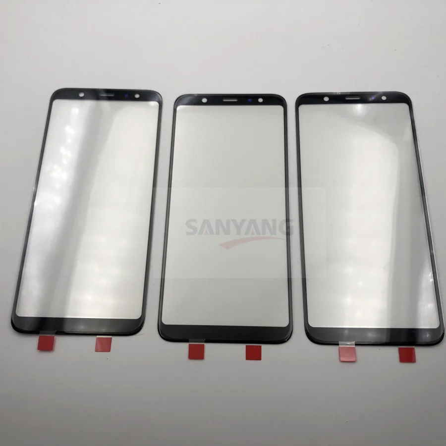10 шт. внешнее стекло для Samsung Galaxy A6 2018 SM A600F A600 Plus A605 LCD Сенсорная панель экран +