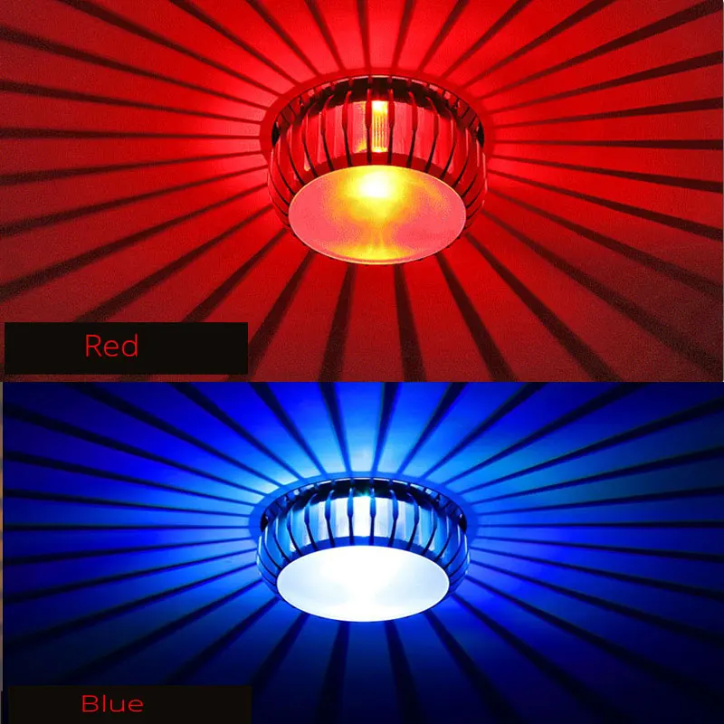 Уличная Водонепроницаемая настенная лампа RGB 3 Вт 6 9 12 светодиодный потолочный