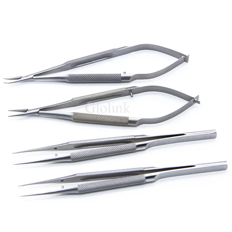 

Instruments Set 12.5/14/16/18cm Scissors+Needle Holders +Tweezers stainless steel Instruments Ophthalmic Surgical Tools