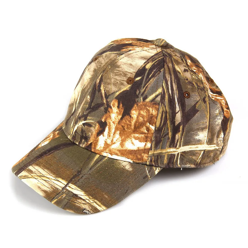 6 Colors Available Camouflage Unisex Outdoor Hunting Breathable Baseball Cap Fishing Bionic Camo Sunshade cap Hiking Peaked | Спорт и