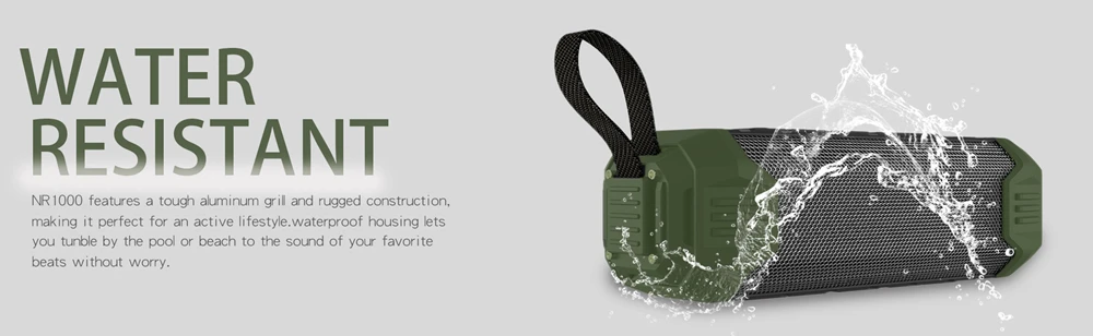 Newrixing 16 Вт водонепроницаемый беспроводной Bluetooth динамик+ power Bank переносной динамик наружная Колонка звуковая коробка с AUX FM TF USB