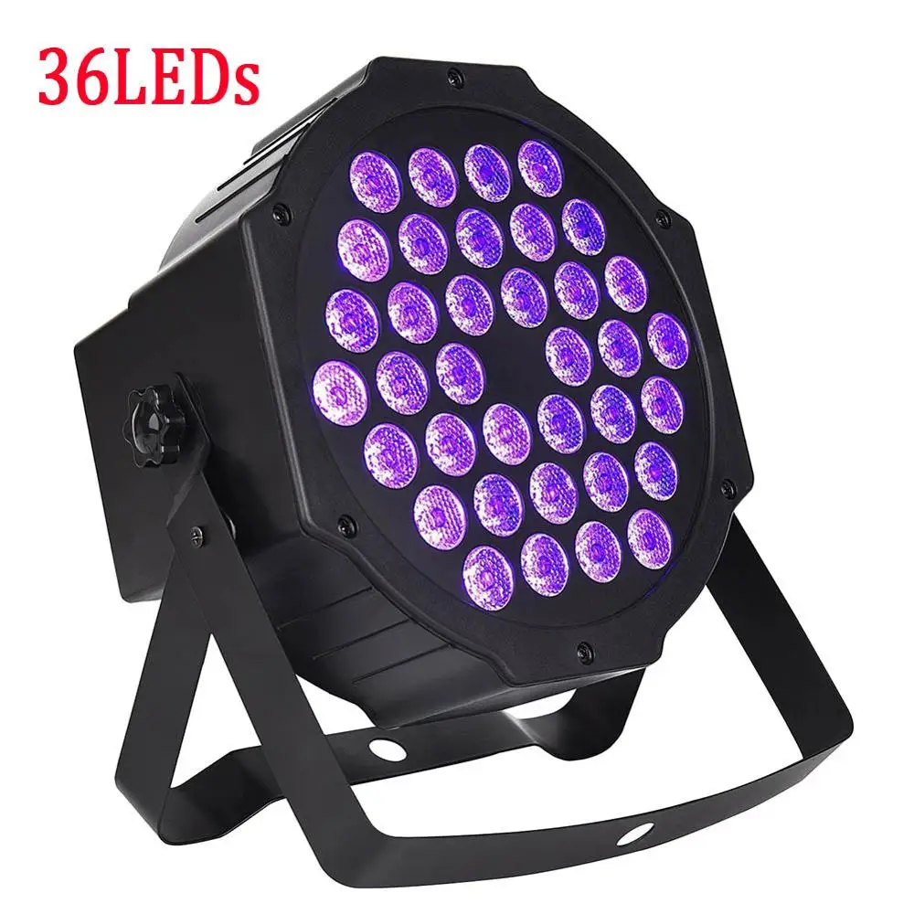 36LEDS 12/36/54LED УФ Фиолетовый сценический Par Светильник ультрафиолетового Строб черный светильник проекционной лампы для KTV паб клуб диско ди-джей Вечерние - Цвет: 36LEDS