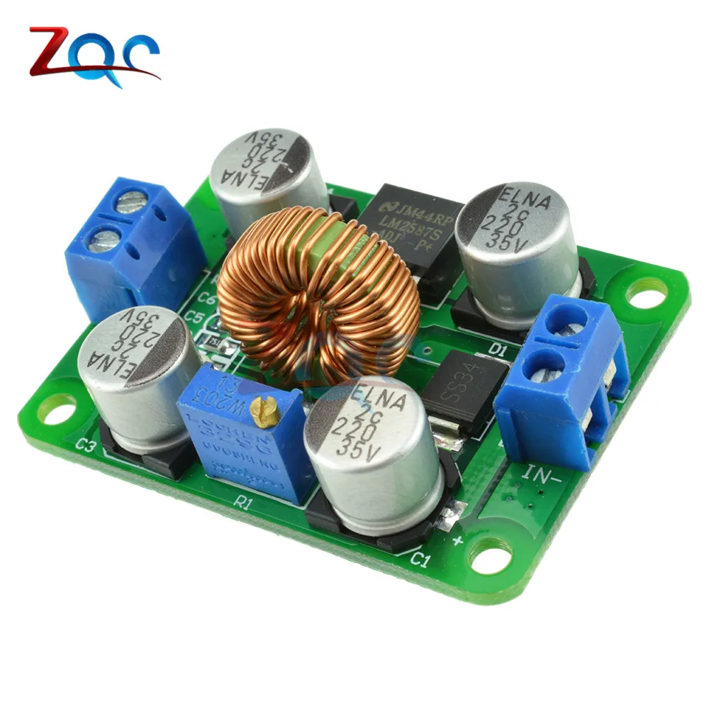 LM2587 DC-DC 3,5 V-30 V 4 V-40 V Step Up Питание Модуль Регулируемый 5A повышающий преобразователь постоянного тока с Напряжение регулятор доска для Arduino