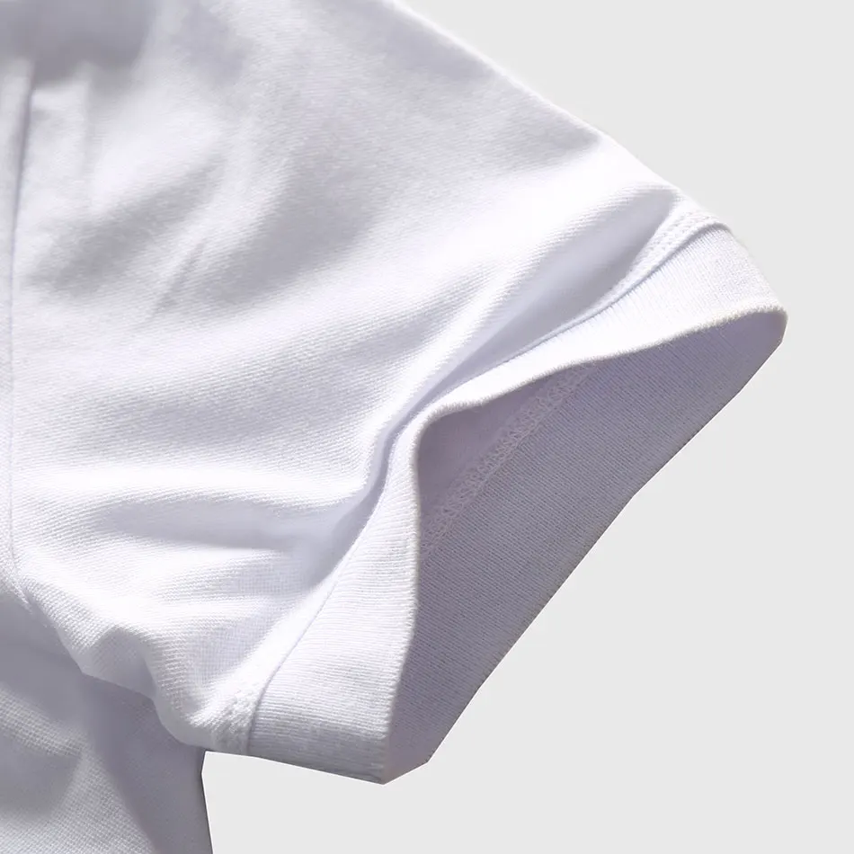 Мужская приталенная рубашка поло повседневная однотонная хлопковая с коротким