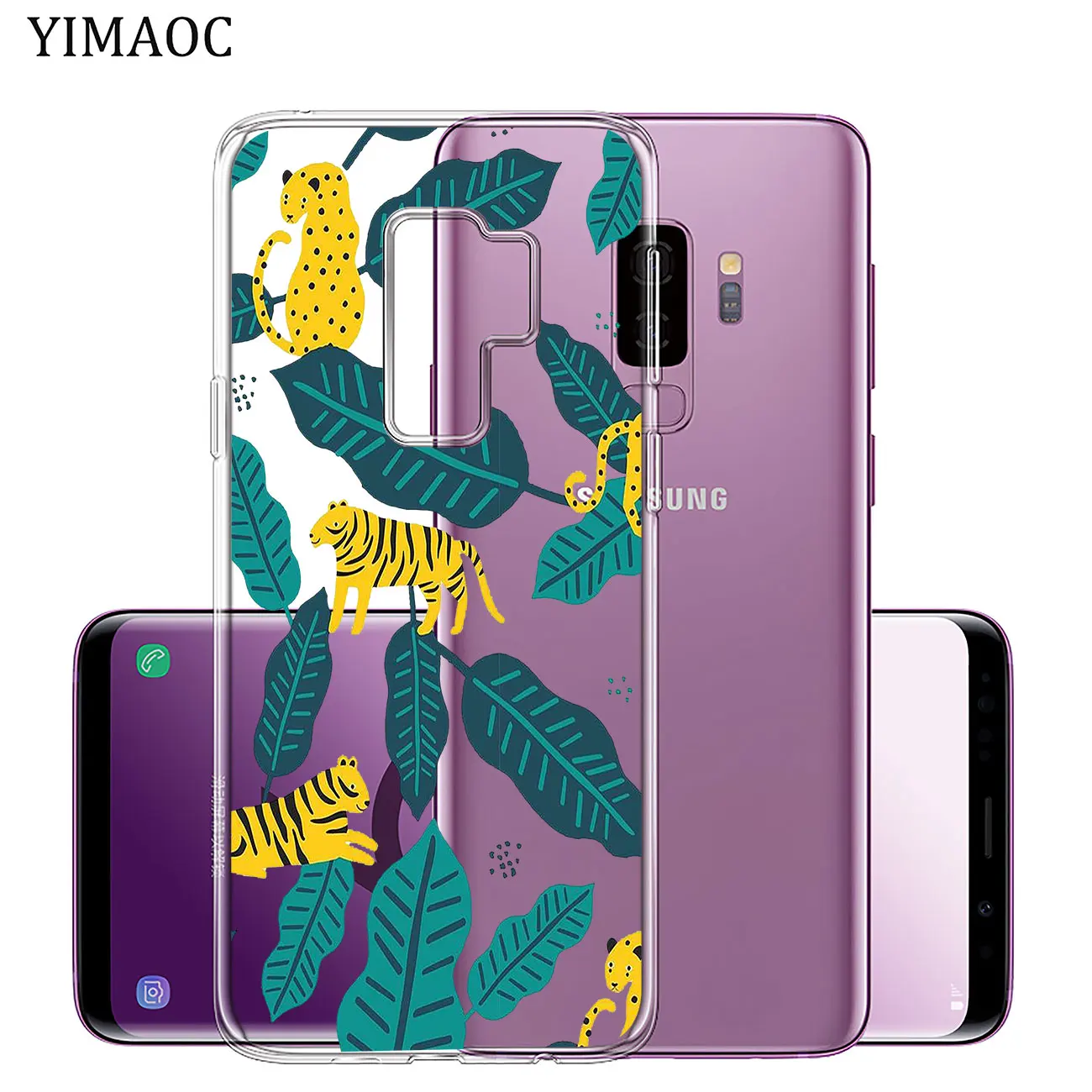 YIMAOC тропические суккуленты Листья Чехлы для мобильного телефона из мягкого