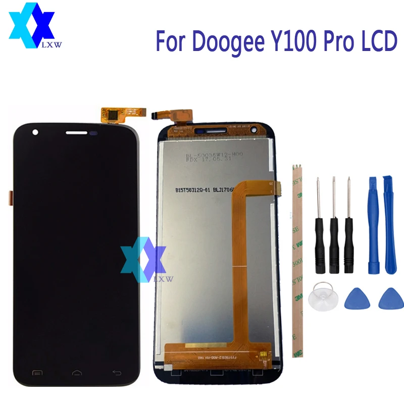 Для Doogee Valencia2 Y100 Pro ЖК дисплей Дисплей + Сенсорный экран Панель цифровой Запчасти