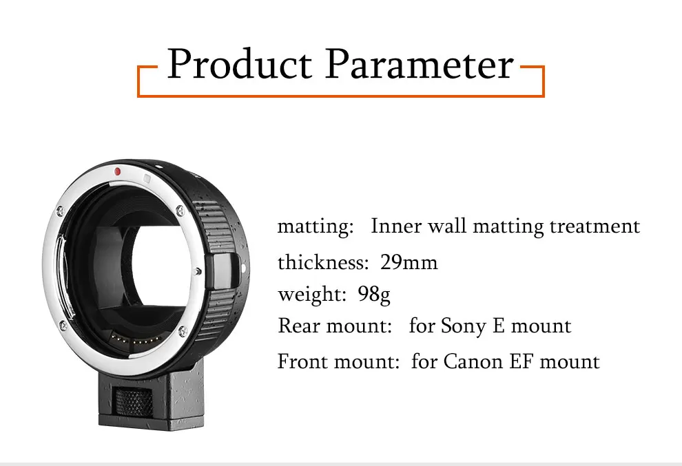 Автофокус EF-NEX Адаптер для крепления объектива для sony Canon EF EF-S объектив для E-Mount NEX A7 A7R A7s NEX-7 NEX-6 5 камера полная Рамка