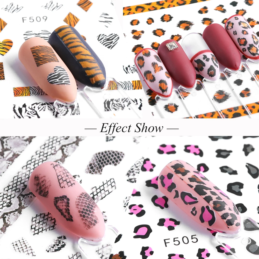 1 шт. наклейки для ногтей с леопардовым принтом | Красота и здоровье