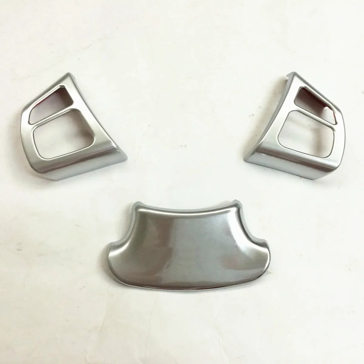 For Suzuki Vitara- car styling ABS Chrome Steering wheel Interior Kit Trim lamp frame hoods car Accessories 3pcs