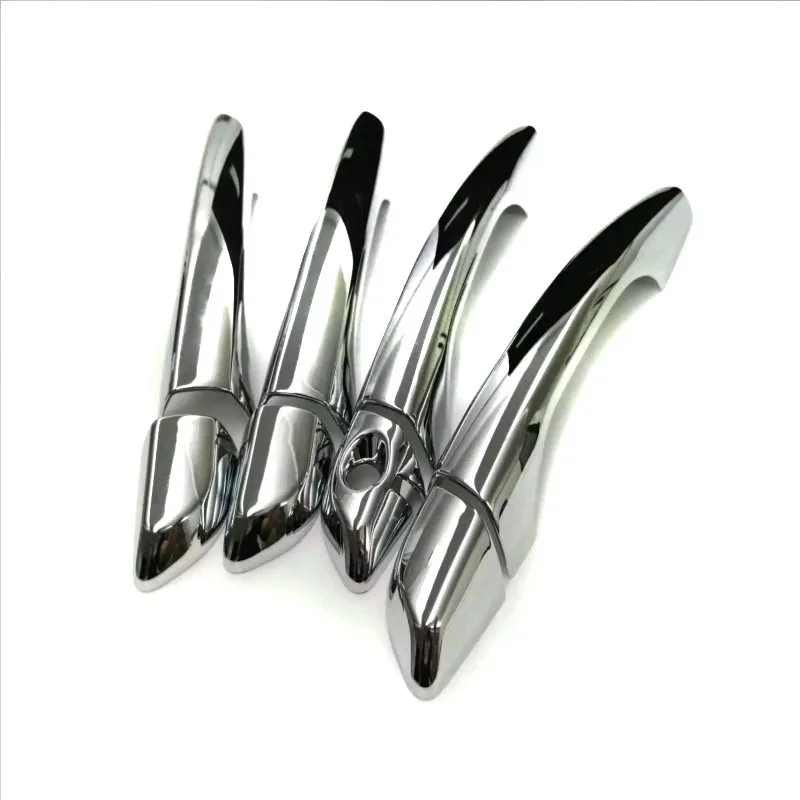 FIT FOR HYUNDAI ELANTRA AVANTE 2016 2017 CHROME DOOR HANDLE COVER TRIM MOLDING CATCH OVERLAY GARNISH CAP CUP PROTECTOR 8PCS/SET |