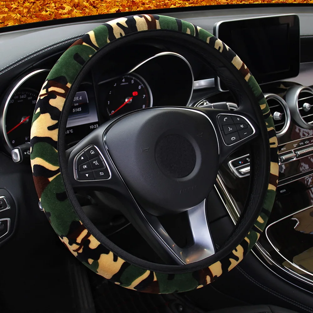 DIY камуфляжный чехол на руль автомобиля подходит для большинства автомобилей