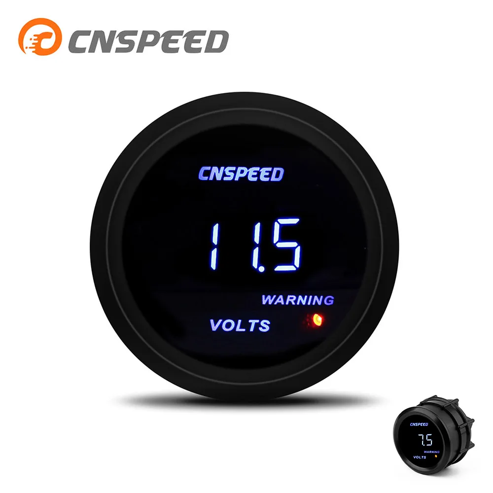 CNSPEED Универсальный 52 мм Цифровой вольтметр Авто Буле led Вольт Калибр
