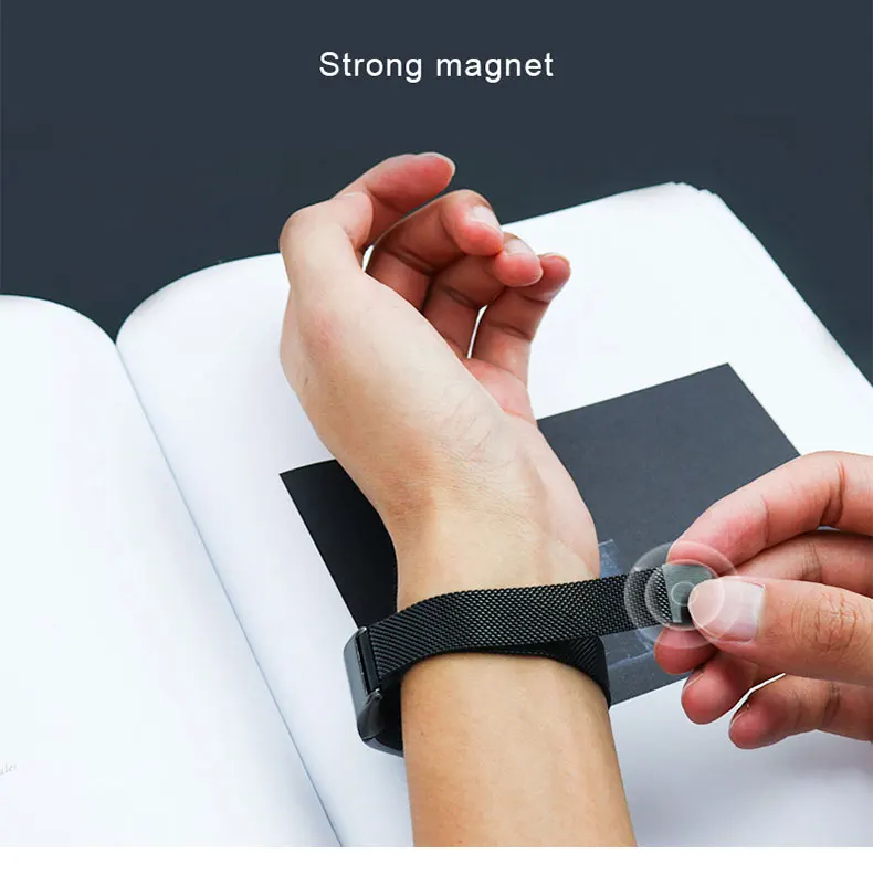 Ремешок на запястье для Amazfit Cor Xiaomi mi Hua mi ремешок на запястье Магнитный фитнес обруч браслет быстросъемный смарт-аксессуары SIKAI