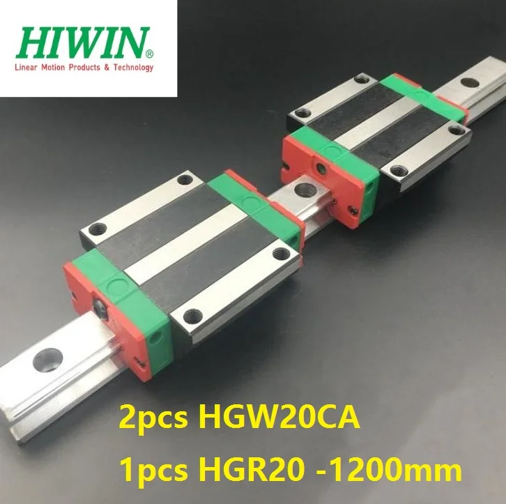 1 шт. 100% оригинальная Hiwin Линейная рельсовая линейная направляющая HGR20 L 1200 мм + 2
