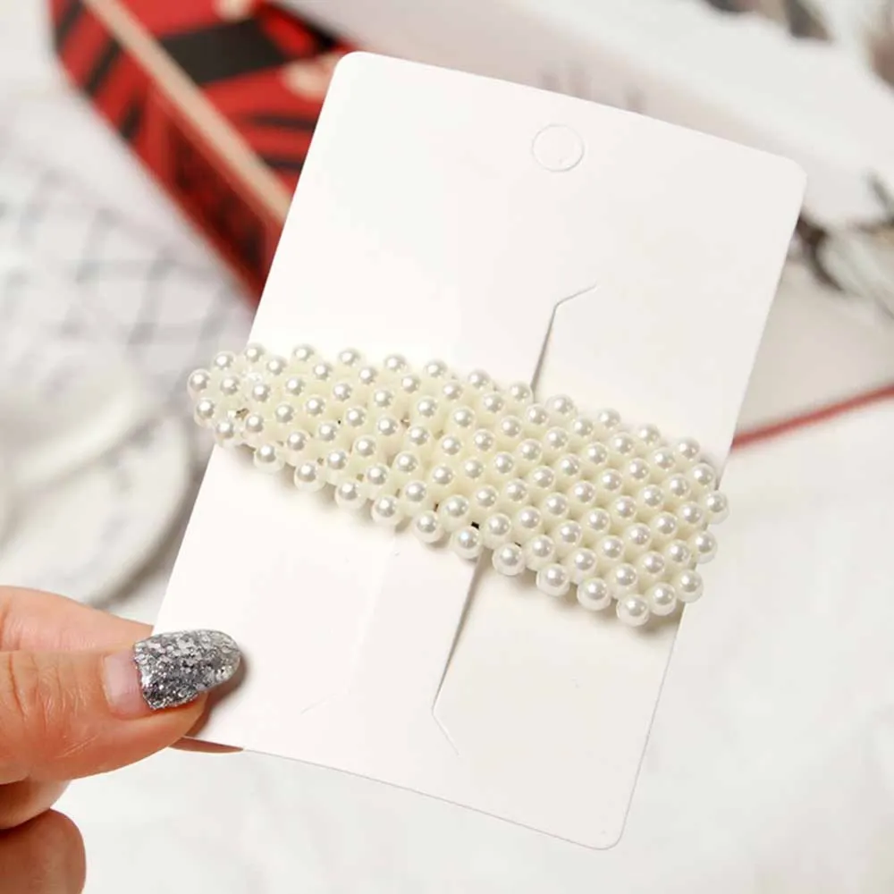 1 шт. модная заколка для волос с имитацией жемчуга зажим женский кулон на свадьбу