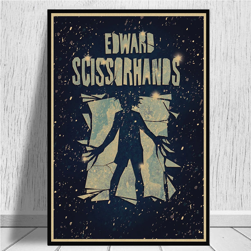 Классическая пленка Эдварда сissorhands плакат крафт-бумага ВИНТАЖНЫЙ ПЛАКАТ бар украшение дома стикер стены