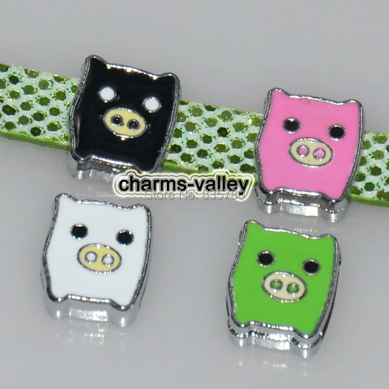 Аксессуары сделай сам 50 шт. 8 мм эмалированные Подвески в виде свиньи подвески для