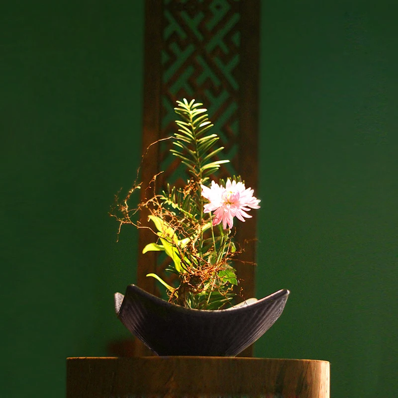 Японская грубая керамика Цветочная ваза Ikebana Kenzan Керамическая Настольная