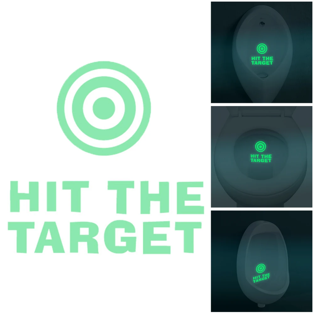 Хит продаж наклейки на унитаз водонепроницаемые светящиеся обои знак сиденье