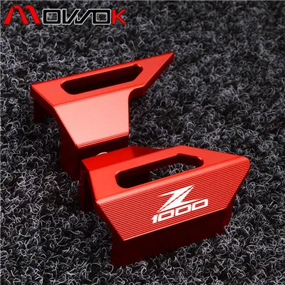 Красный Мотоцикл передний тормоз сцепления линия держатель хомут для KAWASAKI Z1000 2010- кабель ЧПУ заколки тормозной трос клип - Цвет: Красный