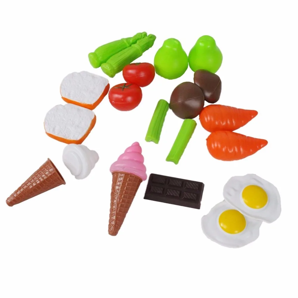Play Food пластиковые поддельные пищевые игрушки набор для детей кухонный детский