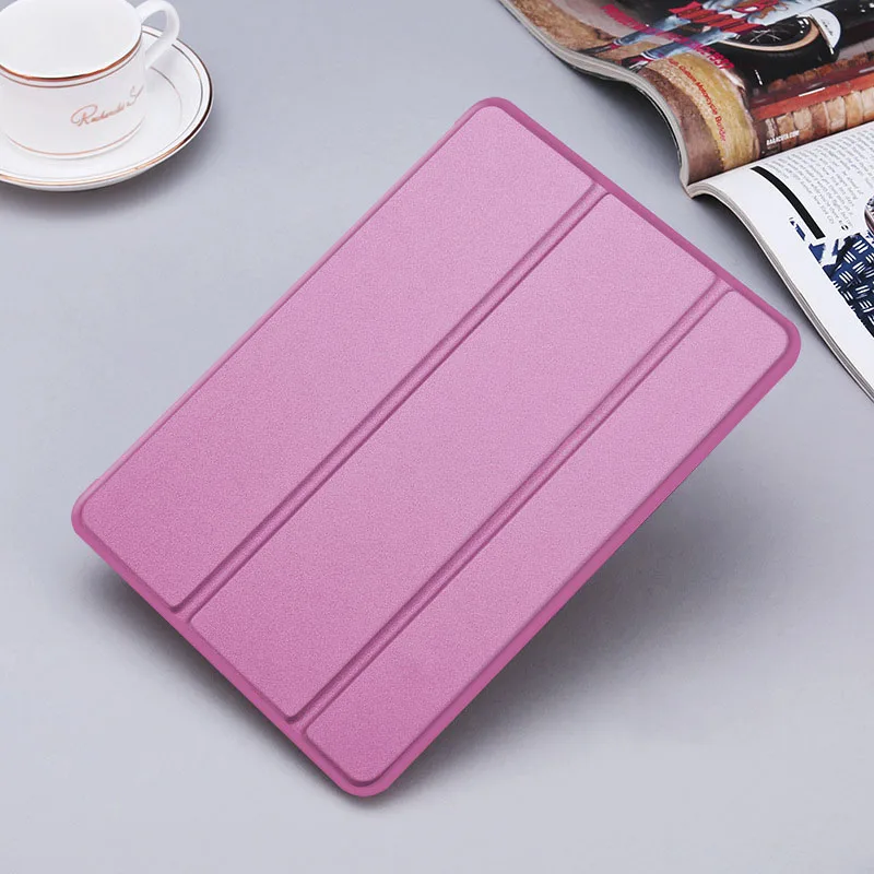 Pink Для Apple Ipad Mini 1 2 3 кожаный мягкий чехол Ультратонкий умный флип-чехол противоударный ударопрочный пылезащитный чехол - Цвет: Pink