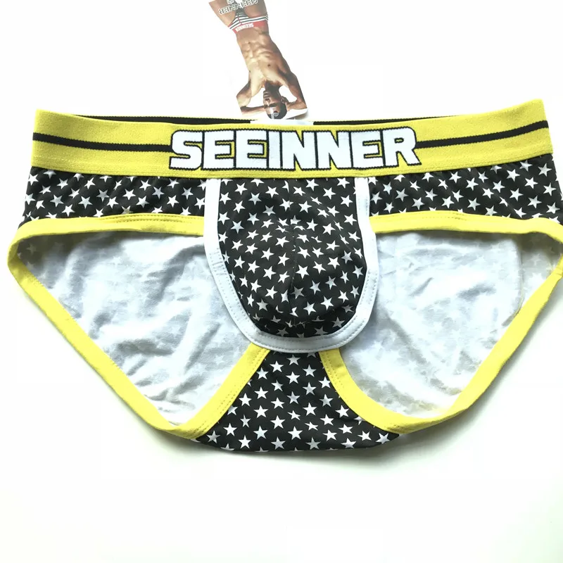 

Seeinner brand men underwear sexy briefs cotton man sexy underpants brief gay underwear men shorts size XL