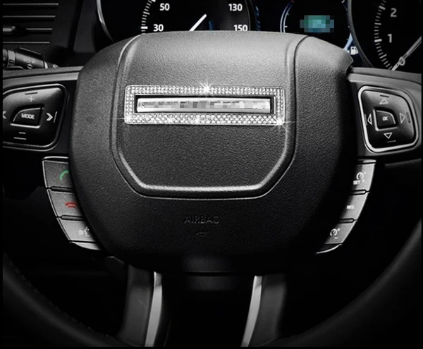 Серебристый/Золотой хромированный чехол рулевого колеса автомобиля с отделкой