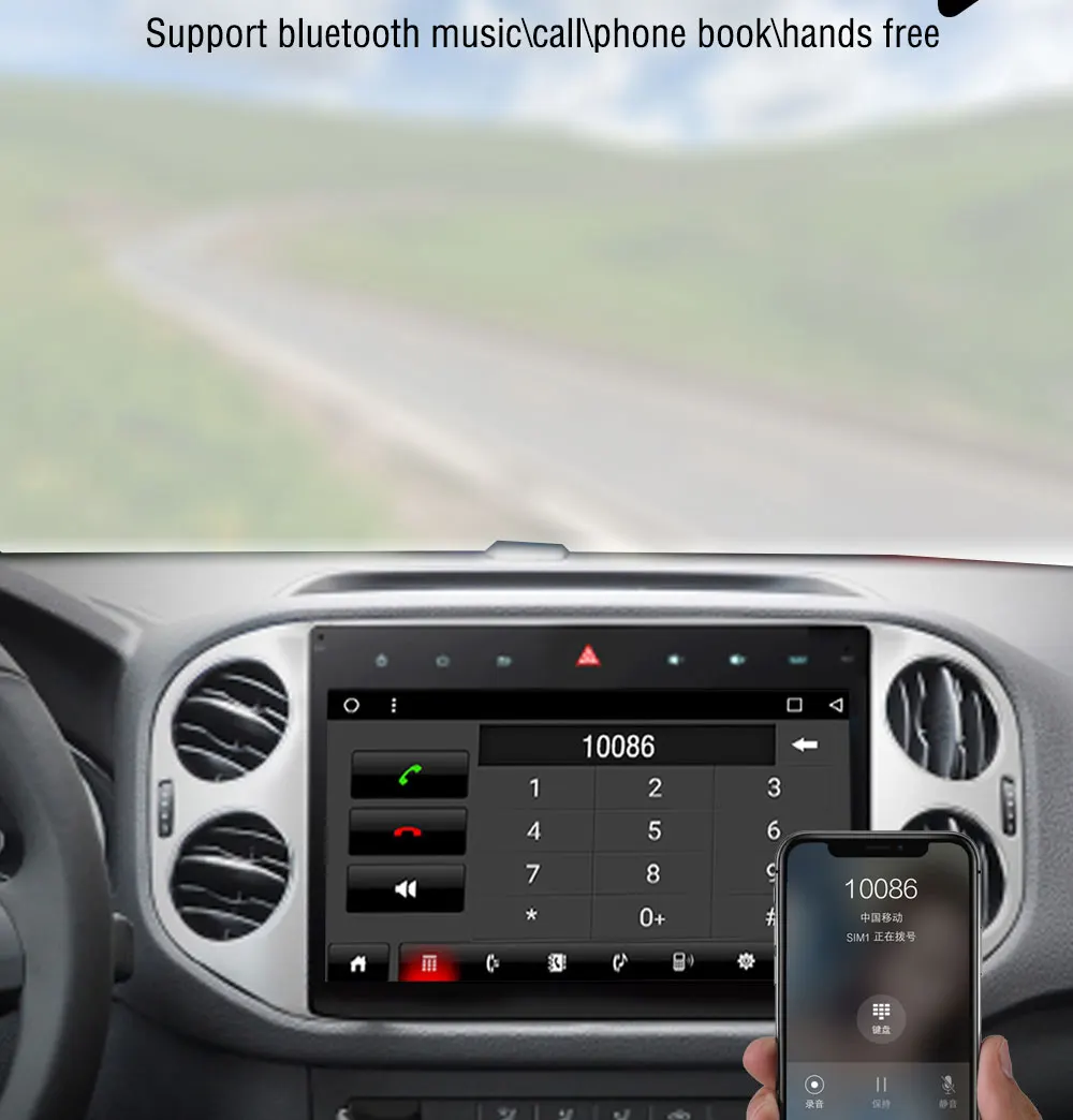 Roadlover Android 8,1 автомобильный ПК головное устройство радио плеер для VW универсальный Tiguan Стерео gps навигация Automagnitol 2Din Аудио без DVD