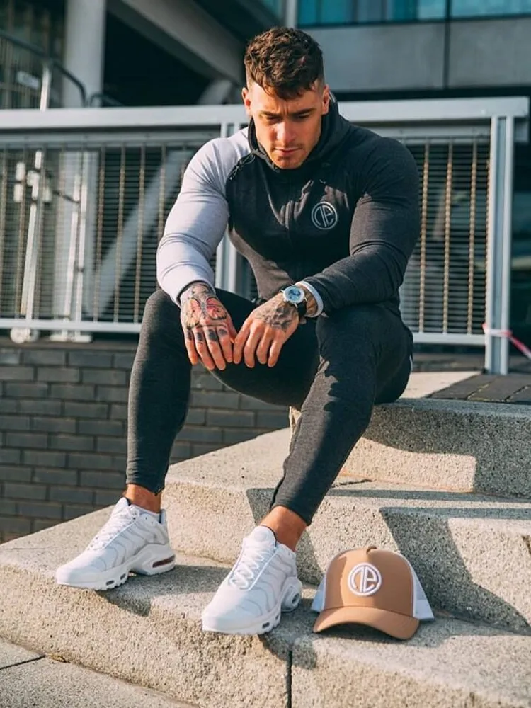 Для мужчин s Акула bay тренажерные залы инженеров Толстовка Singlets кофты мужчин s толстовки Стрингер фитнес мужчин's толстовки рубашк