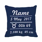 Пользовательские Созвездие пледы наволочка для мальчика дата рождения звезда синий декоративный наволочка идеальный подарок на день рождения от Lvsure