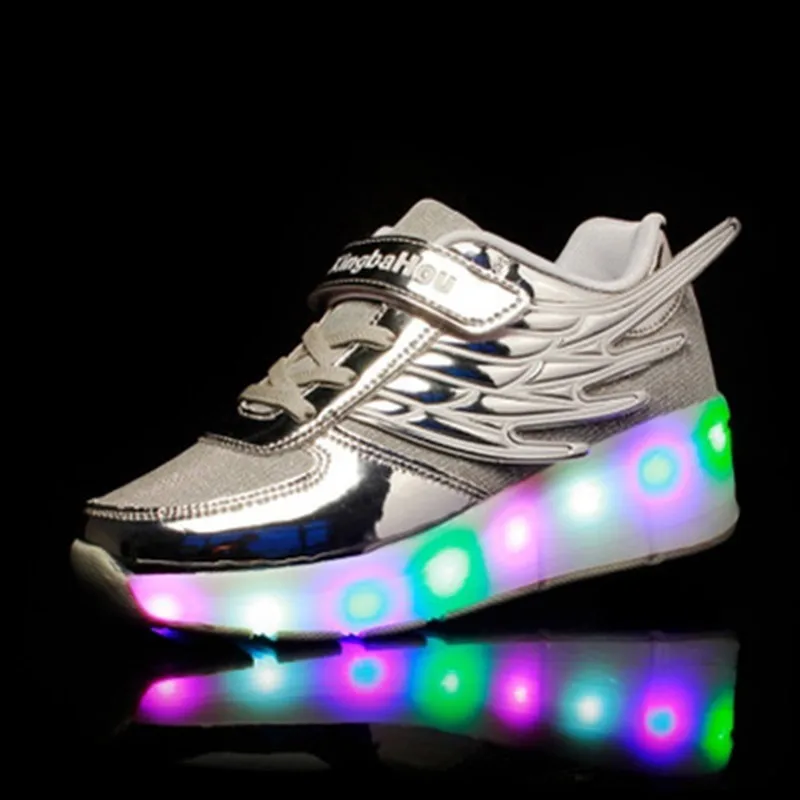 2019 Boys Girls Shoes Luminous Sneakers Glowing Children Casual With LED Light up Sport | Детская одежда и обувь