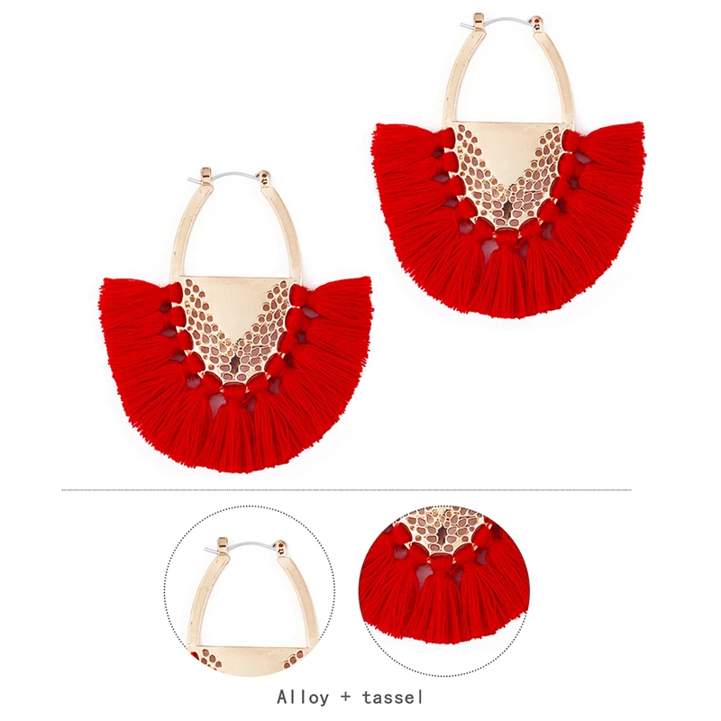 meidi 6 Colors Handmade Tassel Earrings Bohemian Soft Short for Women Vintage Jewelry Pendant 2018 | Украшения и аксессуары