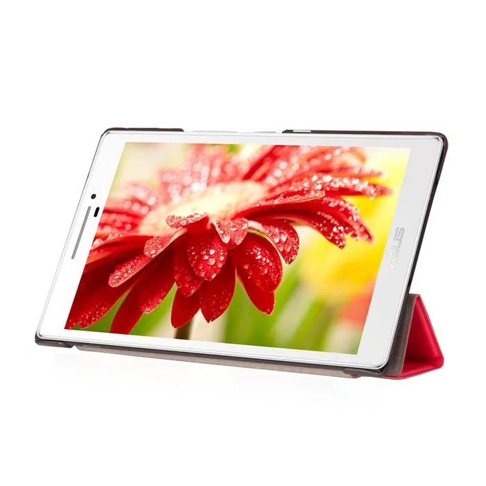 Тонкий чехол книжка с подставкой из искусственной кожи Магнитный для Asus Zenpad 7 0 Z370
