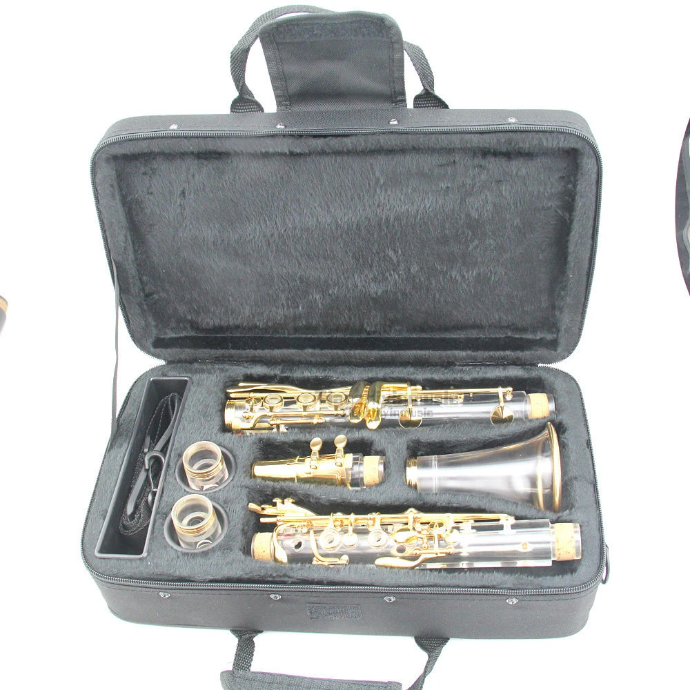 clear clarinet kit Bb key real gold plated parts new | Спорт и развлечения