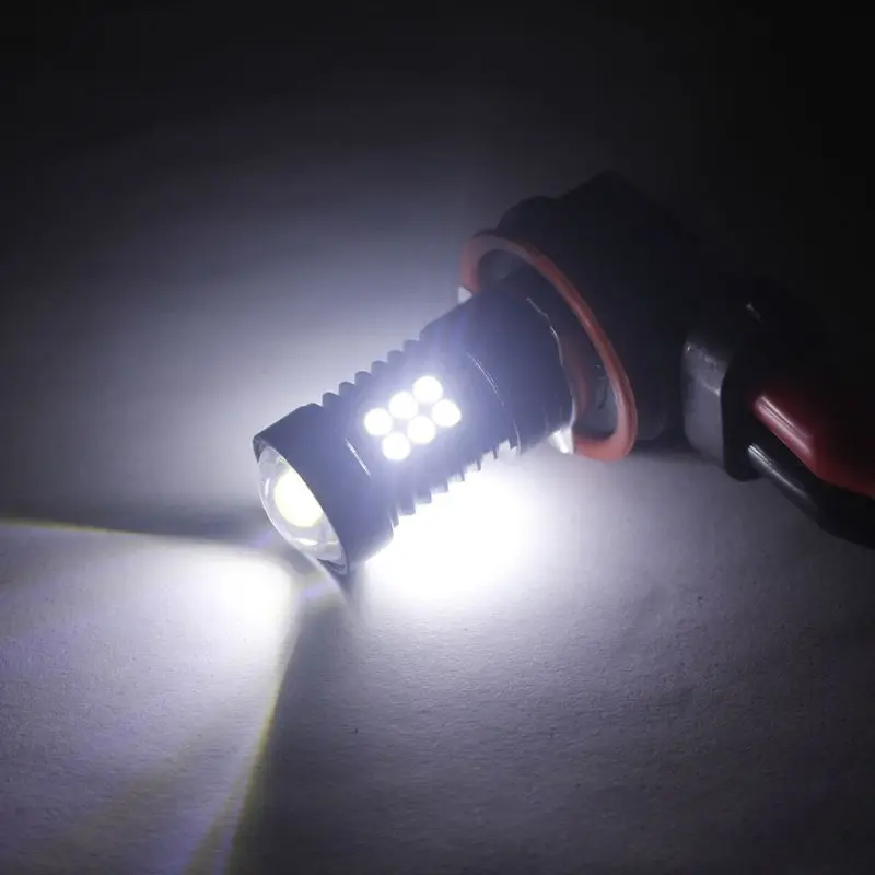 2 шт. H8 H11 Led HB4 9006 HB3 9005 Противотуманные фары s-Лампа 6000 лм K белая автомобильная