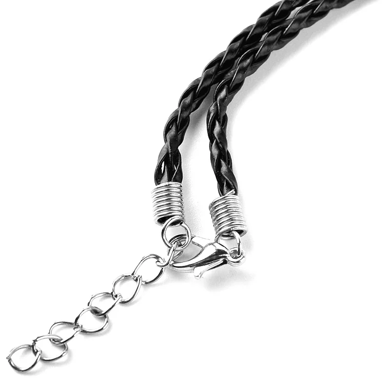 Модные кожаные ожерелья и подвески Ouroboros змеиная руна с круглой веревкой амулет