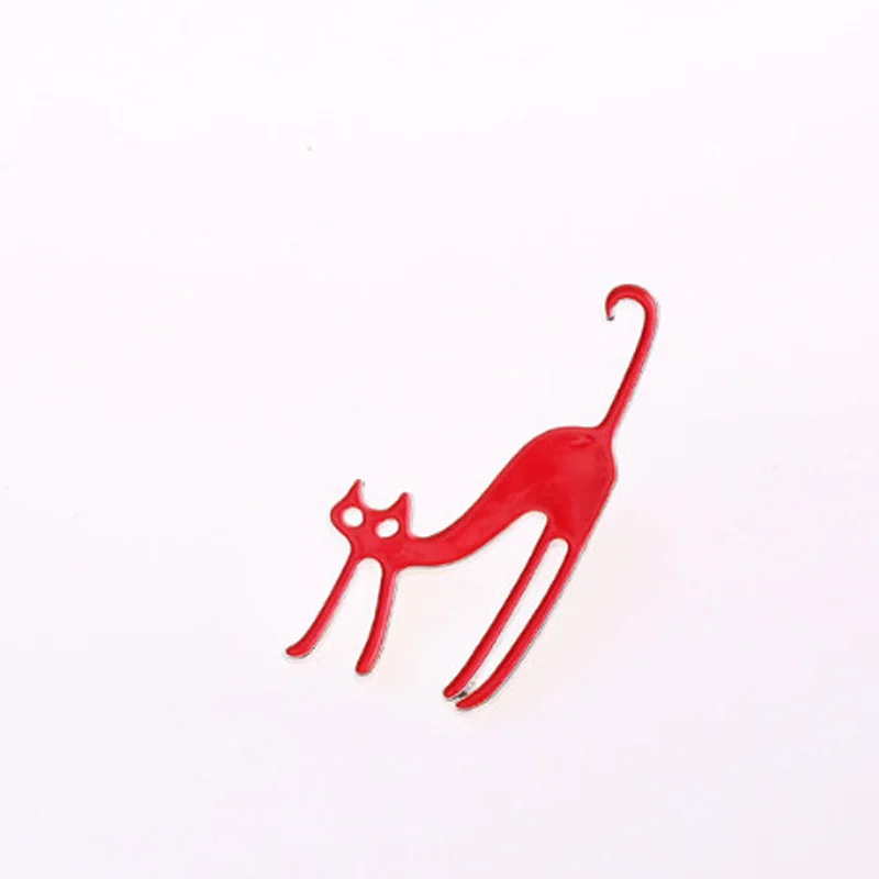 New Design Enamel Lovely Animal Cute Cat Brooches Up Collar Tips Epaulette Brooch Christmas Gifts | Украшения и аксессуары