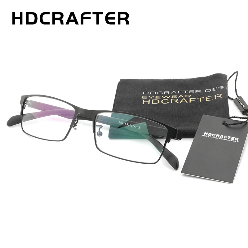 Hdcrafter Для мужчин металлические Оправы для женских очков унисекс высокое качество