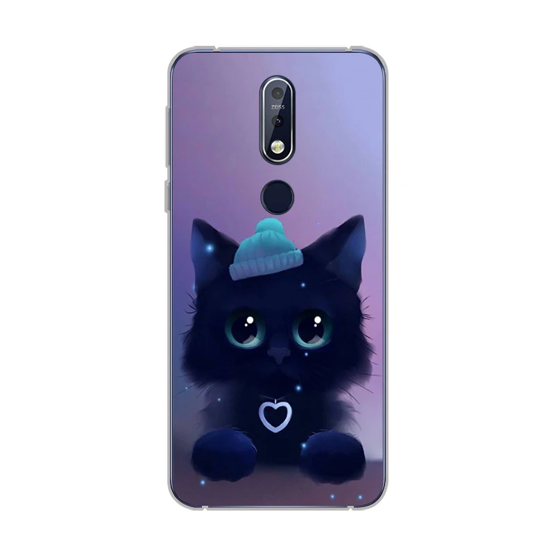 Ciciber для Nokia 8 7 1 6 5 3 2 Plus 9 PureView чехол телефона X7 X6 X5 X3 мягкий TPU милый кот с животными |