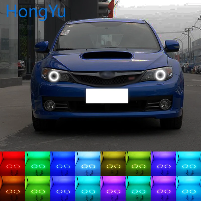 Разноцветные светодиодсветодиодный RGB лампы для фар ангельские глазки гало