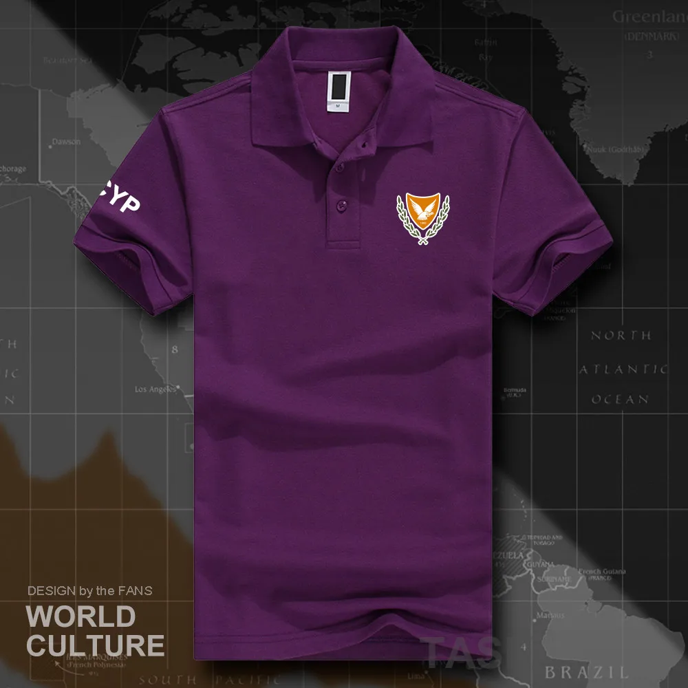 Republic of Cyprus CYP polo shirts men short sleeve white brands printed for country 2018 cotton nation emblem new fashion | Мужская