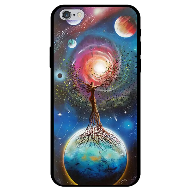 Чехол для телефона Space Moon Eclipse iPhone XS Max XR X 7 8 6 6S Plus 5S 7Plus 8Plus SE 5 Star UFO Swing Rocket воздушный